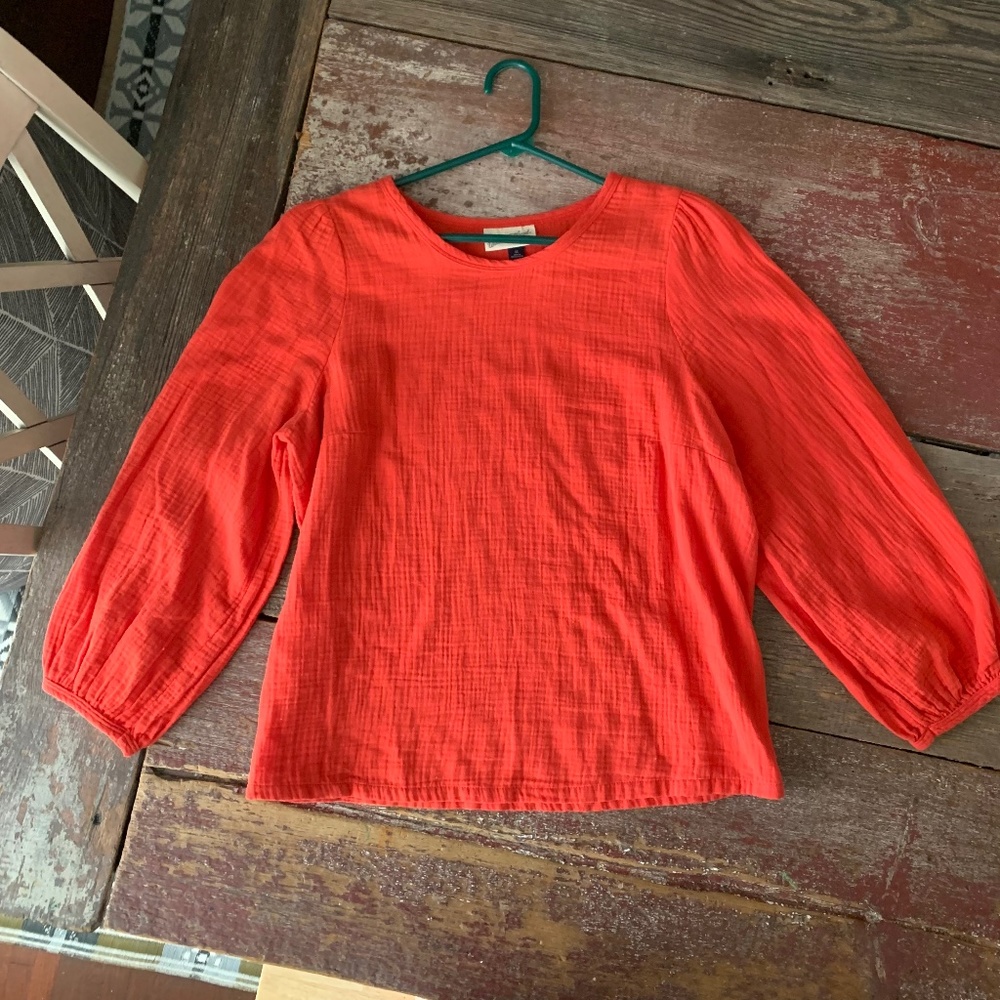 Poppy Seersucker Top / A New Day /Women’s Medium NWOT